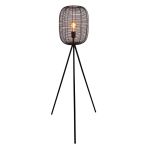 Eglo Lampada da terra Rinroe Acciaio Nero | Adatto per E27