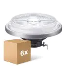 Confezione Multipack 6x Philips MASTER LED Faretti G53 AR111 14.8W 875lm 24D - 930 Luce Calda | Miglior resa cromatica - Dimmerabile - Sostitutiva 75W